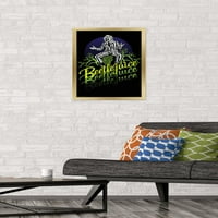 Beetlejuice - жълт и зелен неонов стенен плакат, 14.725 22.375