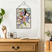 Видове птици оцветена висулка, оцветена птица висулка стъклени прозорци окачващи акрилни стени висящи цветни птици декор за стаи