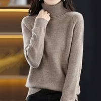 Есен нов пуловер с пуловер от костенурка дами свободни големи размери дебел плетен пуловер дъна риза