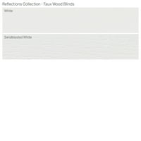 Колекция От Персонализирани Отражения, 2 Безжични Дървени Щори, Бели, 46 Ширина 48 Дължина