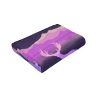 Fantasy Purple Dream Deam Pareme Thront, супер меко антилигиращо фланелно легла одеяла, 60 x50