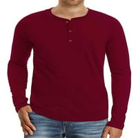 Grianlook мъже блуза солиден цвят тениски обикновени летни върхове мъжки свободно годни пуловер ежедневни тениски с дълъг ръкав