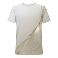 Ризи за мъже Просверие ежедневно кръгло шия 3D цифров печат за фитнес фитнес спортни къси панталони ръкави тениска блуза