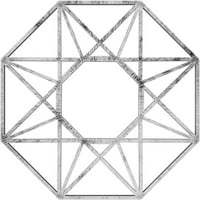 18 од 7 ИД 1 2 П Гардиън архитектурен клас ПВЦ Пиърсинг таван медальон, античен пютър