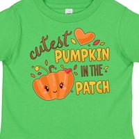 Мастическа сладка тиква в пластира с оранжево сърце подарък за дете или тениска за момиче