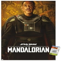 Междузвездни войни: Мандалорският сезон - Плакат на Moff Gideon Wall с Pushpins, 22.375 34