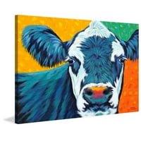 Мармонт хил Селска крава и живопис печат върху опаковано платно