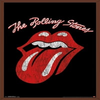 Rolling Stones - Класически плакат за стена на логото, 22.375 34