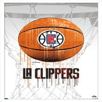 Лос Анджелис Клипърс - Плакат за стена на баскетбол, 14.725 22.375