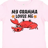 Inktastic My Gramma Loves Me- Сладко семеен подарък за деца на дете или тениска за момиче