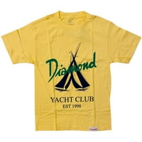 Diamond Supply Co. Мъжки яхтен клуб Est Graphic Print Tee тениска