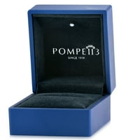 Pompeii Ct Blue Diamond Vintage годежен сватбен пръстен комплект 14k бяло злато