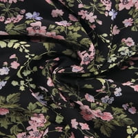 Уникални изгодни Дамски флорални шифон удари талията Разрошени а-линия рокля