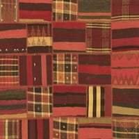 Ahgly Company Indoor Square Southwestern Brown Country Country Rugs, 6 'квадрат