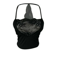 Dezsed Women's Sexy Lace Bra Clearance Нова мода жени секси бельо Strappy Bras Leavelecess Lace Crop Tops Black xxxl