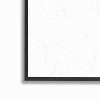 Ступел индустрии абстрактни бели цветя листа акварел ефект четки Живопис черна рамка изкуство печат стена изкуство, дизайн от