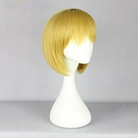 Уникални сделки човешки перуки за коса за жени дама 12 златен тон Боб перука с перука капачка
