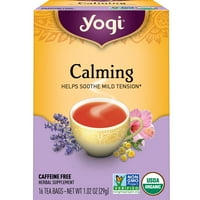 Успокояващ чай с йоги, органичен билков чай ​​без кофеин, торбички за чай за уелнес, BO от 16
