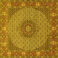 Ahgly Company вътрешен правоъгълник медальон жълти традиционни килими, 4 '6'