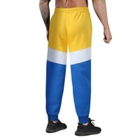 Мъже панталони Харем панталони дишащи пачуърк спортен обвързващ крак Дълги панталони с джобове отпуснати приспособяване