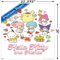 Hello Kitty and Friends - Kawaii Любими аромати за стена плакат, 22.375 34