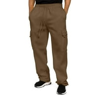 eczipvz работни панталони за мъже връзки с джобове панталони спортни панталони Мъжки съвпадащ крак Дишащо обвързване