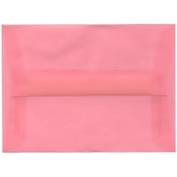 Полупрозрачни пликове, 4.8x6.5, розово, 50 пакет, руж розово