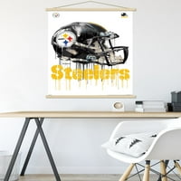 Pittsburgh Steelers - Плакат за стена на капене с магнитна рамка, 22.375 34