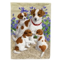 Carolines Treasures ASA2167GF JACK RUSSELL TERRIERS FLAG GARDEN SIZE SMALL, многоточен