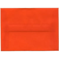 Полупрозрачни пликове, 4.8х6. 5, оранжев, пакет 250