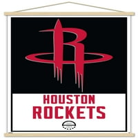 Хюстън Рокетс-Плакат С Лого На Стената, 14.725 22.375