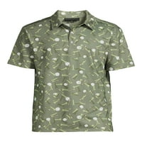 Без граници мъжка и голяма Мъжка риза с къс ръкав за голф, размери ХС-3ХЛ