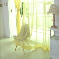 Завеси чист цвят тюл на вратата на прозореца на прозореца с чит шал валсиране на завесата декор за дома