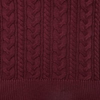 Джордж мъжки и голям мъжки кабел плетен пуловер, до Размер 3ХЛ