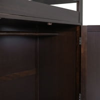 Loft Bed в пълен размер възрастен, дървена рамка с бюро и гардероб, дизайн на съхранение с чекмеджета и рафт, за момичета и момчета