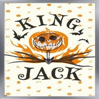 Кошмарът на Дисни Тим Бъртън преди Коледа - Плакат на King Jack Wall, 22.375 34