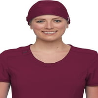 Работно облекло Revolution Tech Scrubs Hat for Men Women WW507AB, един размер, вино