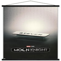 Marvel Moon Knight - Steven Name Tag One Leter Sall Poster с магнитна рамка, 22.375 34