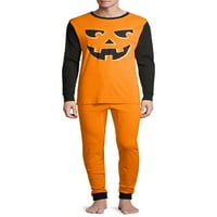Мъжки съвпадение семейството Хелоуин пижама Джак-О ' фенер, 2-парче комплект