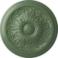 Екена мелница 7 8 од 5 8 п Виенски таванен Медальон, ръчно изрисуван в Атинско зелено