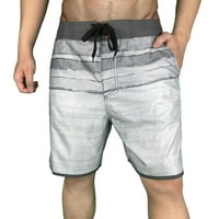 Auroural Mens Clearance къси панталони Мъжки летни тънки бързосъхняващи плажни панталони Небрежни теглене спортни къси панталони