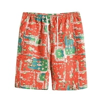 Chueow лято мъжки къси панталони Дължина на коляното тънък плажен панталон със средна талия спортни шорти бащи ден подаръци