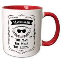3Drose Madhukar Човекът митът The Legend Sunglasses Cologne Bottles Design - Две тонен червена халба, 11 -унция