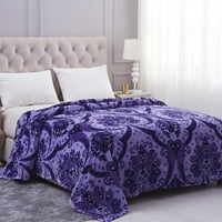 Мека плюшена руно одеяло за легло диван, красота модел отпечатани Пълна кралица 79 Х89
