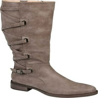 Колекция за женско пътешествие Carly Wide Calf Knee High Boot Taupe Fau Leather 7. m