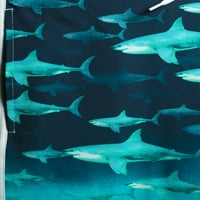 Джордж Менс и Биг Менс 9 акула парти бързо суха Класическа е-дъска с УПФ 50, до размер 3ХЛ