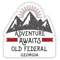 Старият федерален Georgia Souvenir Vinyl Decal Sticker Adventure очаква дизайн