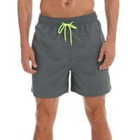 Caveitl леки къси панталони за мъже, мъже солидни дишащи дантелени водоустойчиви панталони Плажки шорти спортни ежедневни панталони