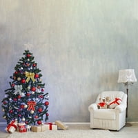 Big Bow Christmas орнаменти вратовръзка с блясък червено сребърно златна лента лък коледно дърво декорация ръчно изработена {орнамент