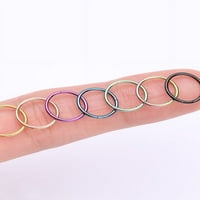 Имплант клас титан PVD розово злато основен безшевен шарнирен пръстен за обръщане на кликер